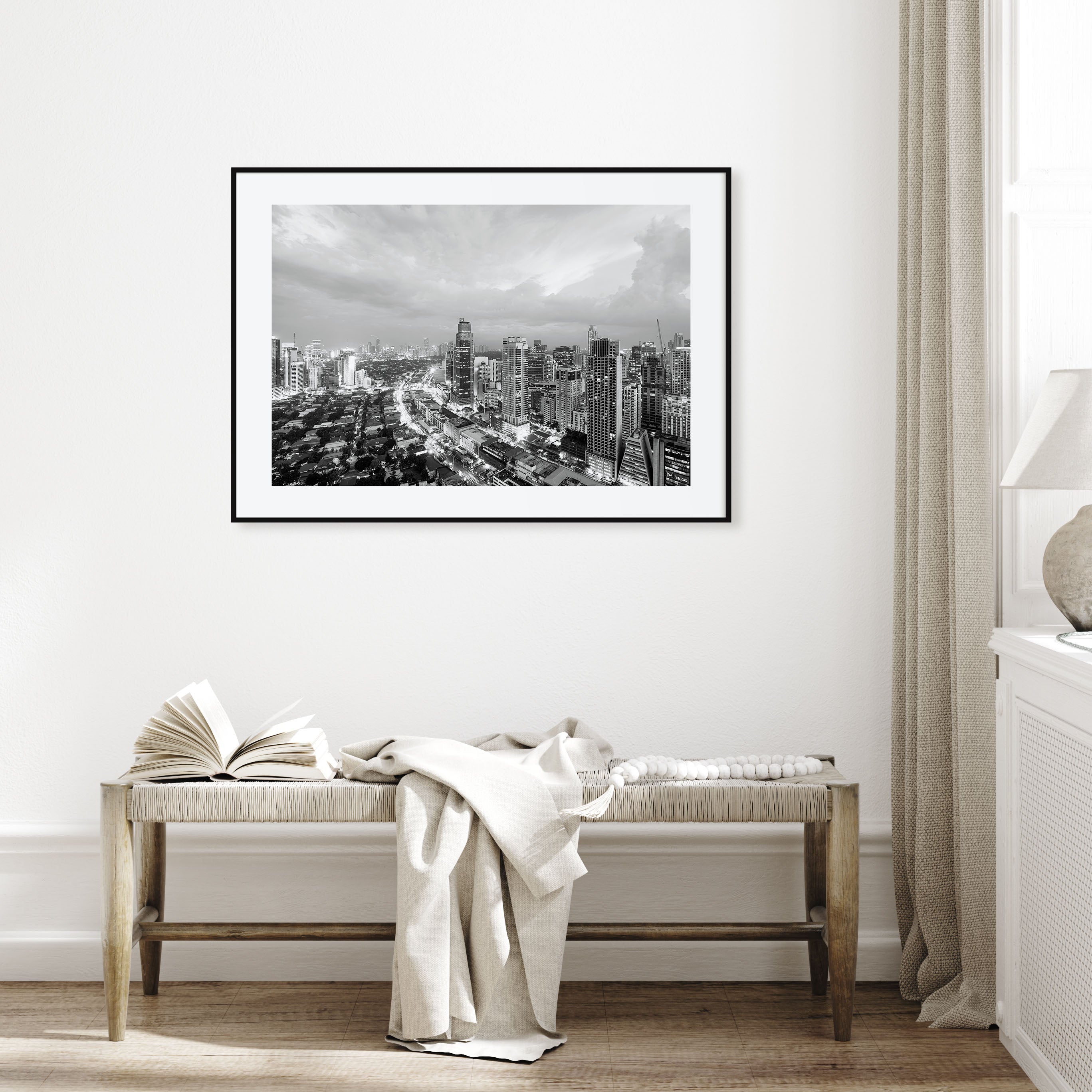 Philippines Landscape B&W Poster