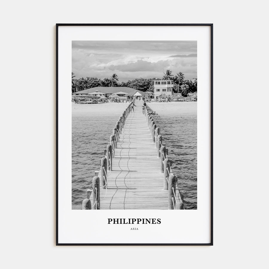 Philippines Portrait B&W No 1 Poster