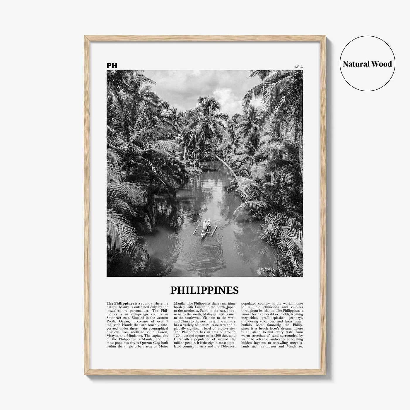 Philippines Print Black and White No 1, Philippines Wall Art, Philippines Poster, Philippines Photo, Manila, Pilipinas, Filipino, Asia