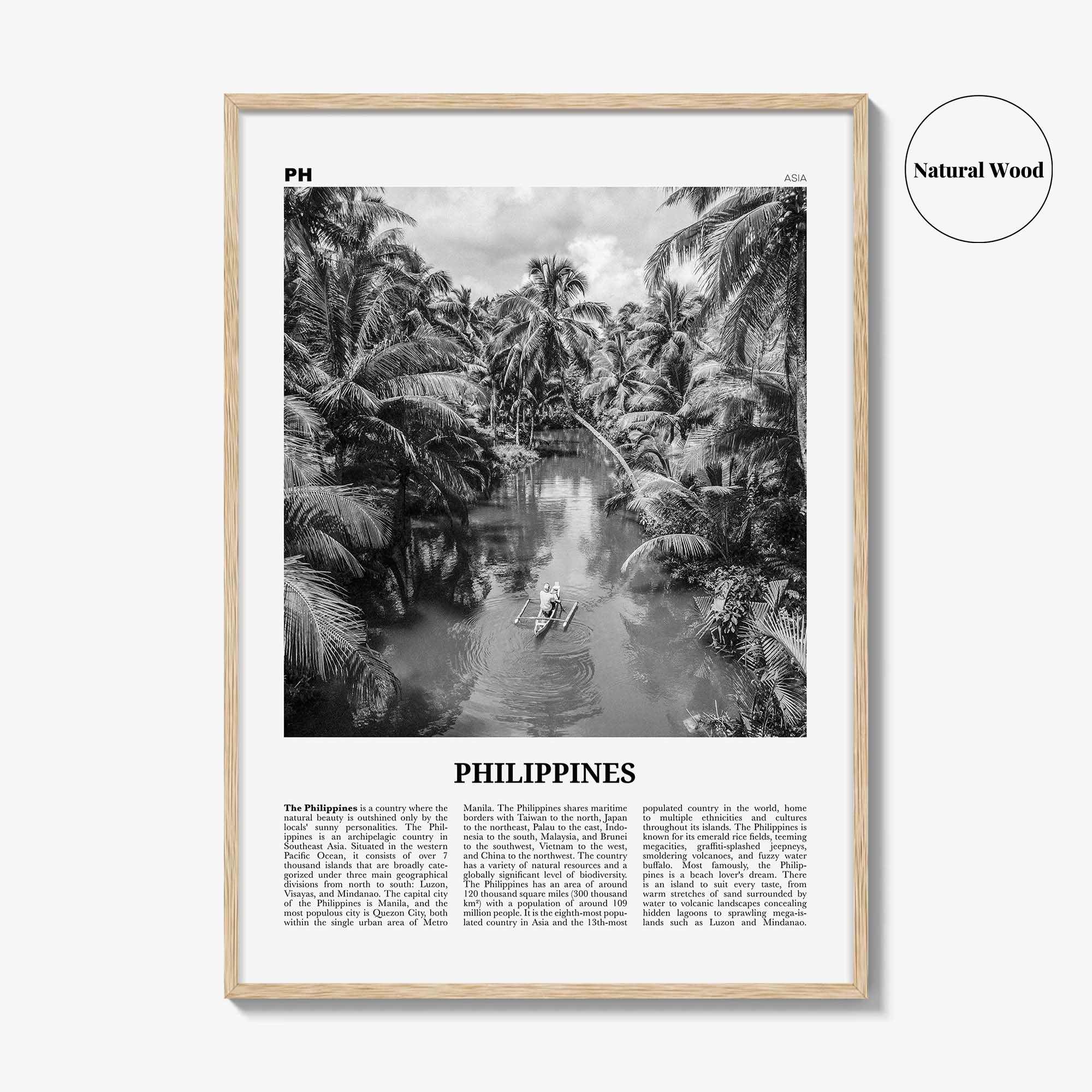 Philippines Print Black and White No 1, Philippines Wall Art, Philippines Poster, Philippines Photo, Manila, Pilipinas, Filipino, Asia