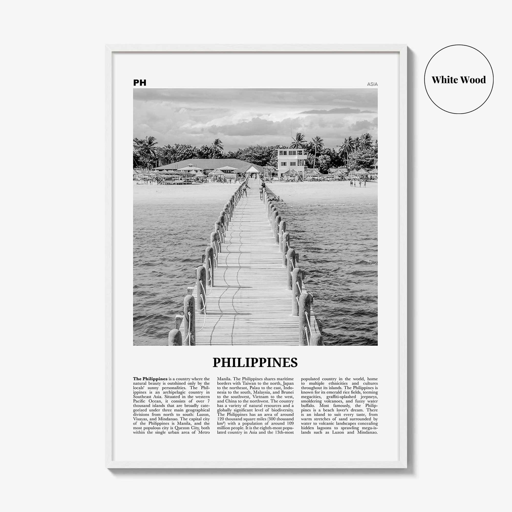 Philippines Print Black and White No 3, Philippines Wall Art, Philippines Poster, Philippines Photo, Manila, Pilipinas, Filipino, Asia