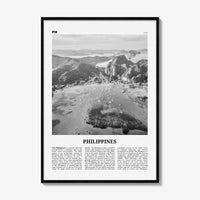 Philippines Print Black and White No 4, Philippines Wall Art, Philippines Poster, Philippines Photo, Philippines Wall Décor, Philippines Map