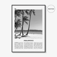 Philippines Print Black and White No 5, Philippines Wall Art, Philippines Poster, Philippines Photo, Philippines Wall Décor, Philippines Map