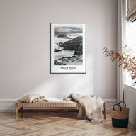 Phillip Island Portrait B&W Poster