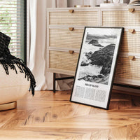 Phillip Island Print Black and White, Phillip Island Wall Art, Phillip Island Poster, Phillip Island Photo, Victoria, Australia