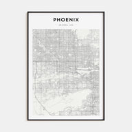 Phoenix Map Portrait Poster