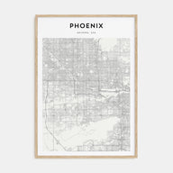 Phoenix Map Portrait Poster