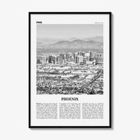 Phoenix Print Black and White No 1, Phoenix Wall Art, Phoenix Poster, Phoenix Photo, Phoenix Decor, Arizona, USA, United States