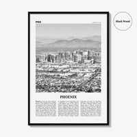 Phoenix Print Black and White No 1, Phoenix Wall Art, Phoenix Poster, Phoenix Photo, Phoenix Decor, Arizona, USA, United States