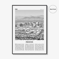Phoenix Print Black and White No 1, Phoenix Wall Art, Phoenix Poster, Phoenix Photo, Phoenix Decor, Arizona, USA, United States