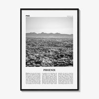 Phoenix Print Black and White No 2, Phoenix Wall Art, Phoenix Poster, Phoenix Photo, Phoenix Decor, Arizona, USA, United States