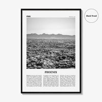 Phoenix Print Black and White No 2, Phoenix Wall Art, Phoenix Poster, Phoenix Photo, Phoenix Decor, Arizona, USA, United States