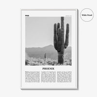 Phoenix Print Black and White No 3, Phoenix Wall Art, Phoenix Poster, Phoenix Photo, Phoenix Wall Décor, Phoenix Map, Arizona, USA