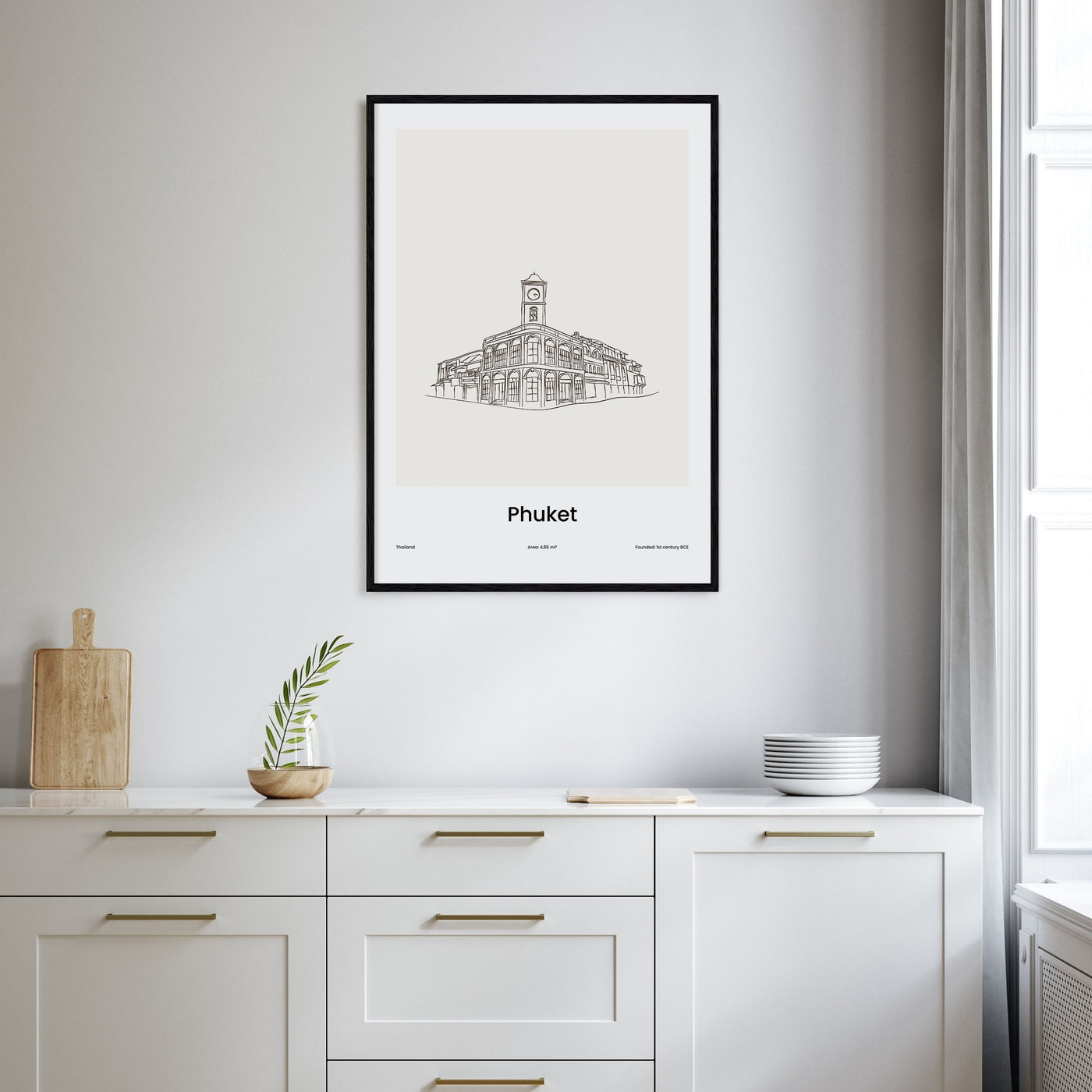 Phuket Drawn Poster