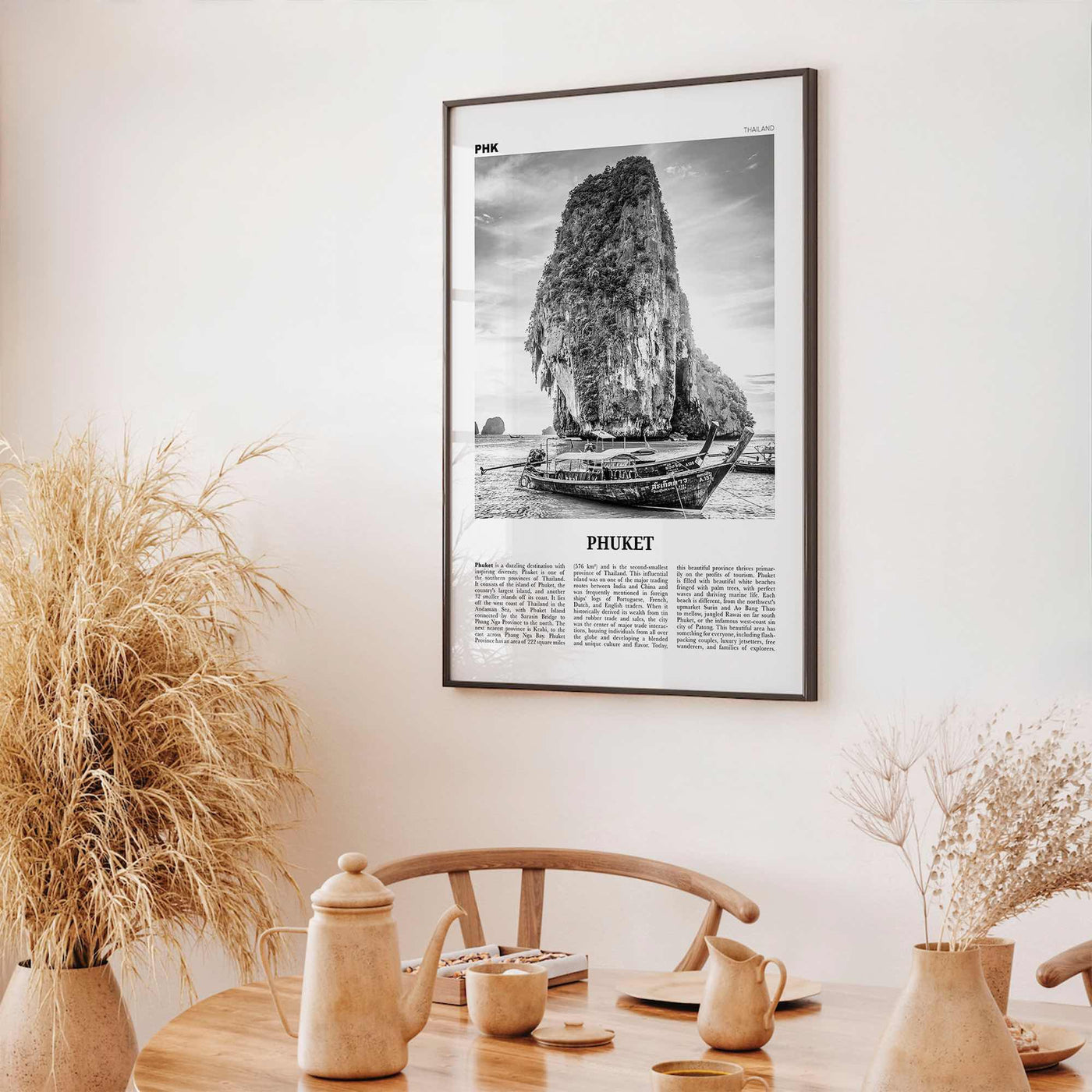 Phuket Print Black and White, Phuket Wall Art, Phuket Poster, Phuket Photo, Phuket Wall Decor, Thailand, Tanjung Salang, Asia