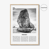Phuket Print Black and White, Phuket Wall Art, Phuket Poster, Phuket Photo, Phuket Wall Decor, Thailand, Tanjung Salang, Asia