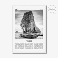 Phuket Print Black and White, Phuket Wall Art, Phuket Poster, Phuket Photo, Phuket Wall Decor, Thailand, Tanjung Salang, Asia