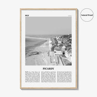 Picardy Print Black and White, Picardy Wall Art, Picardy Poster, Picardy Photo, Picardy Wall Décor, Picardy Map, France