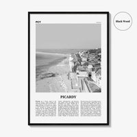 Picardy Print Black and White, Picardy Wall Art, Picardy Poster, Picardy Photo, Picardy Wall Décor, Picardy Map, France