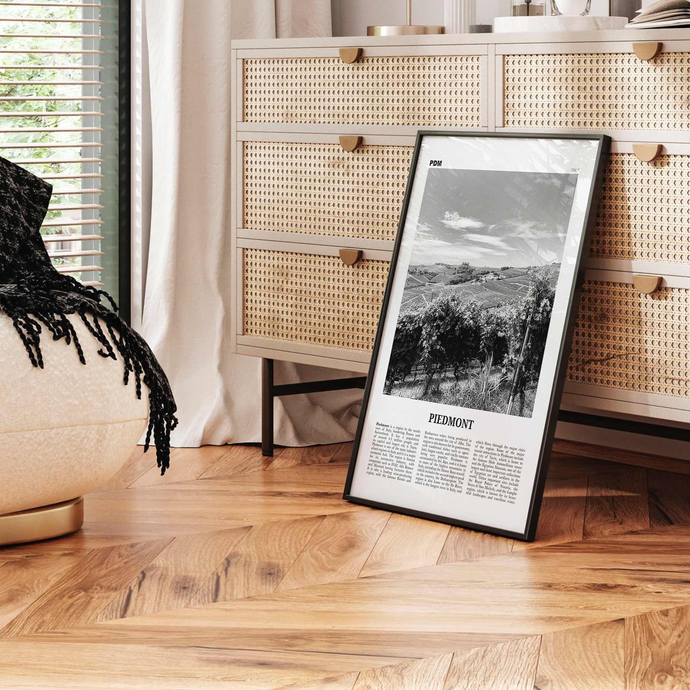 Piedmont Print Black and White, Piedmont Wall Art, Piedmont Poster, Piedmont Photo, Piedmont Wall Décor, Piedmont Map,