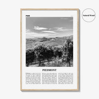 Piedmont Print Black and White, Piedmont Wall Art, Piedmont Poster, Piedmont Photo, Piedmont Wall Décor, Piedmont Map,