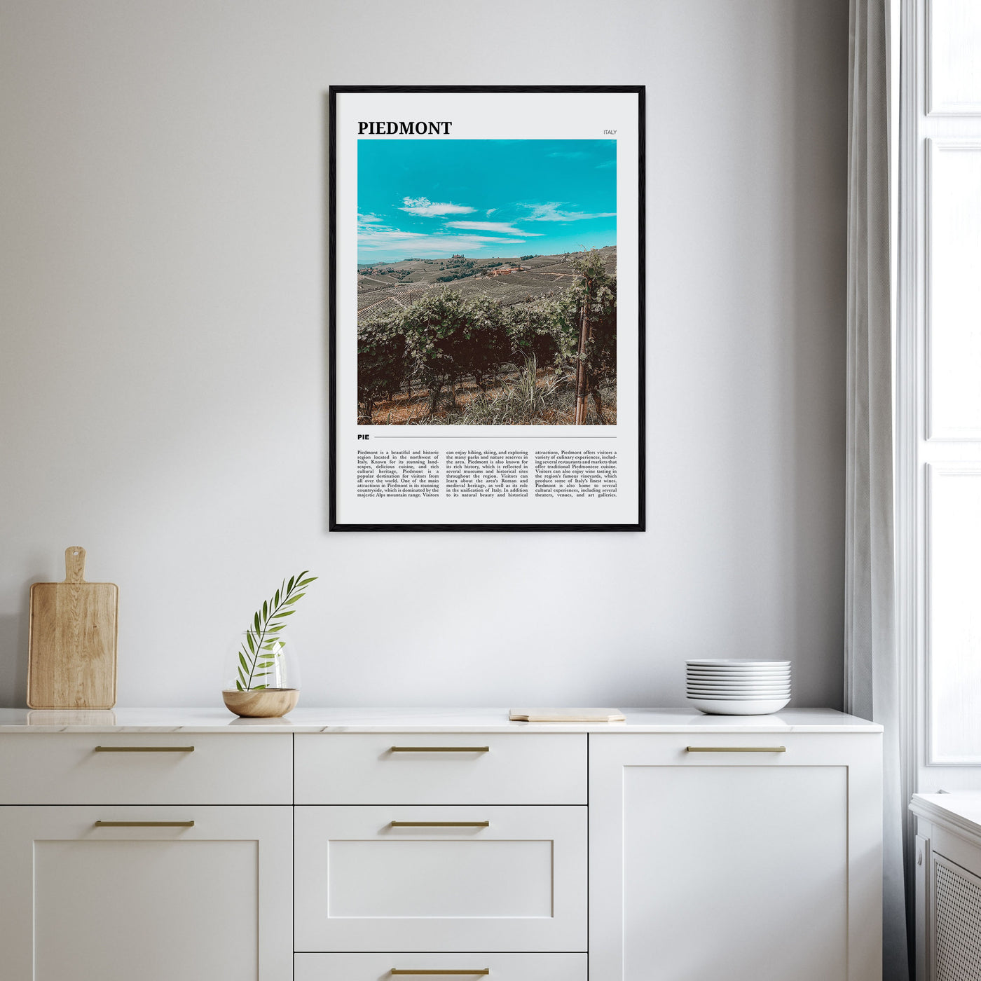 Piedmont Travel Color Poster