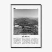 Piemonte Print Black and White, Piemonte Wall Art, Piemonte Poster, Piemonte Photo, Piemonte Wall Décor, Piemonte Map,
