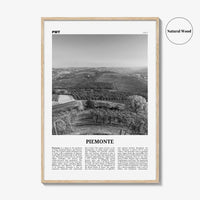 Piemonte Print Black and White, Piemonte Wall Art, Piemonte Poster, Piemonte Photo, Piemonte Wall Décor, Piemonte Map,