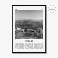 Piemonte Print Black and White, Piemonte Wall Art, Piemonte Poster, Piemonte Photo, Piemonte Wall Décor, Piemonte Map,