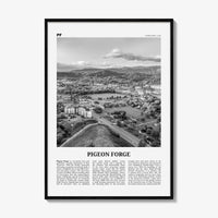 Pigeon Forge Print Black and White, Pigeon Forge Wall Art, Pigeon Forge Poster, Pigeon Forge Photo, Pigeon Forge Décor, Pigeon Forge Map