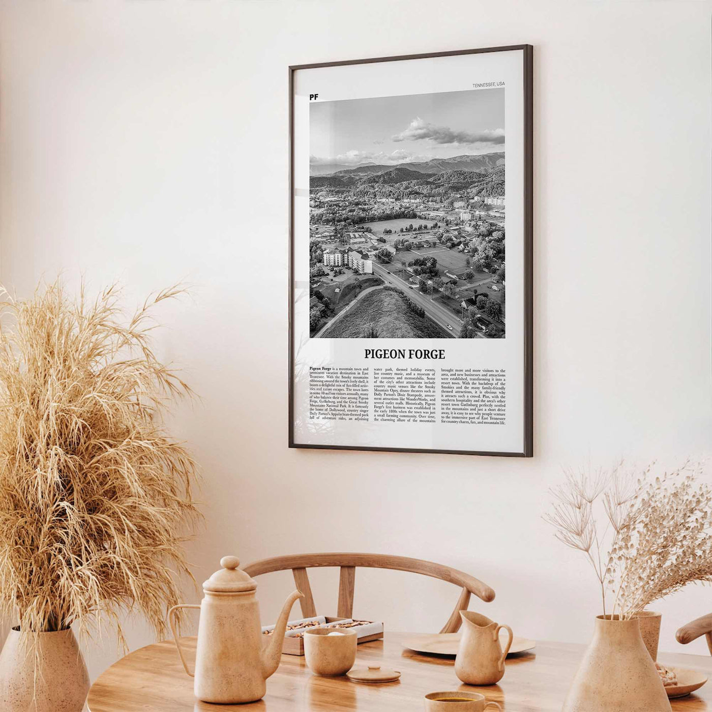 Pigeon Forge Print Black and White, Pigeon Forge Wall Art, Pigeon Forge Poster, Pigeon Forge Photo, Pigeon Forge Décor, Pigeon Forge Map