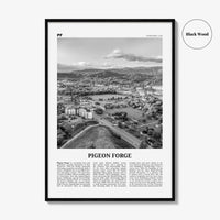 Pigeon Forge Print Black and White, Pigeon Forge Wall Art, Pigeon Forge Poster, Pigeon Forge Photo, Pigeon Forge Décor, Pigeon Forge Map