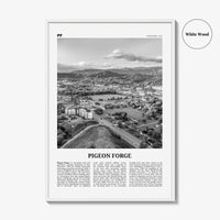 Pigeon Forge Print Black and White, Pigeon Forge Wall Art, Pigeon Forge Poster, Pigeon Forge Photo, Pigeon Forge Décor, Pigeon Forge Map