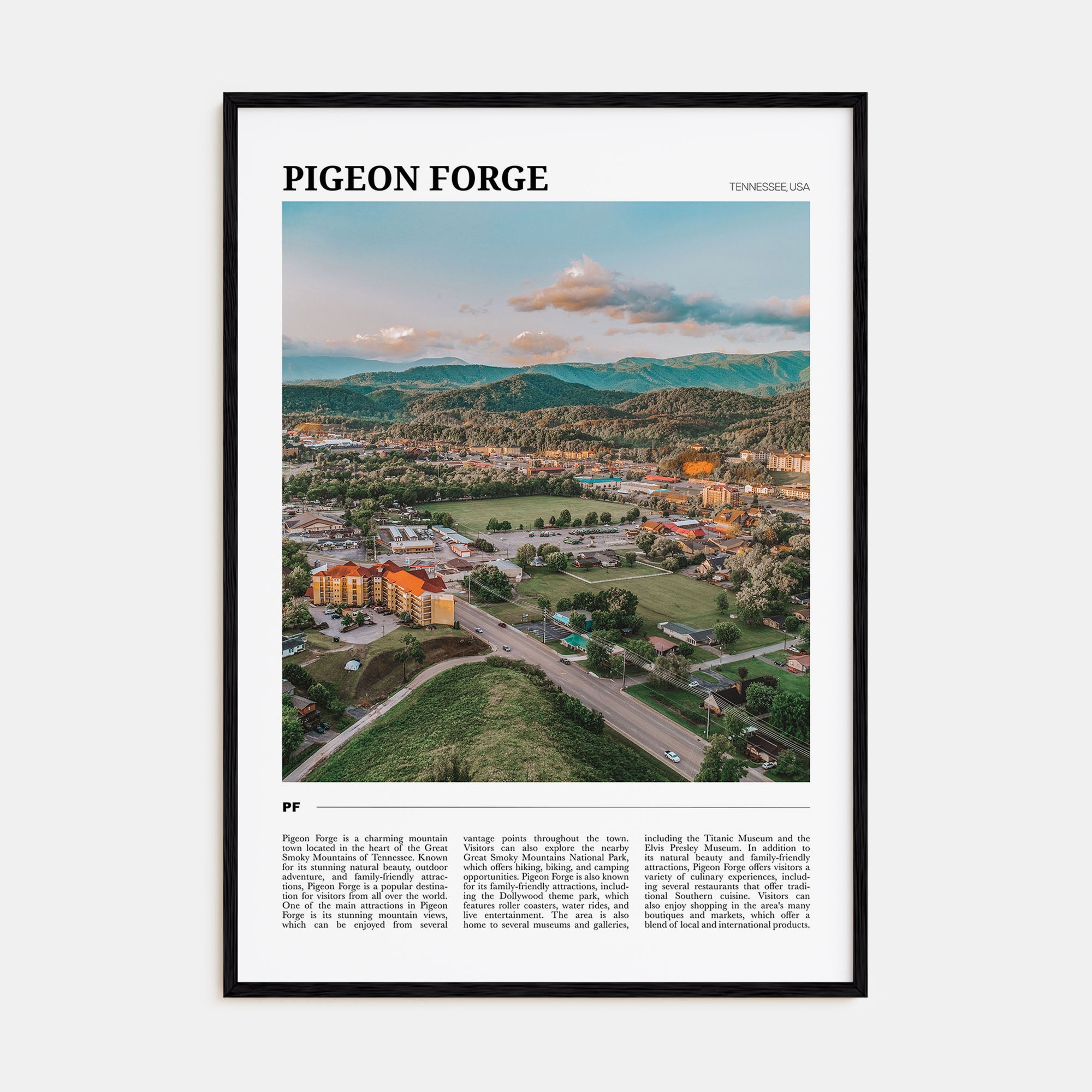 Pigeon Forge Travel Color Poster