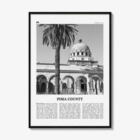Pima County Print Black and White, Pima County Wall Art, Pima County Poster, Pima County Photo, Pima County Wall Décor, Pima County Map
