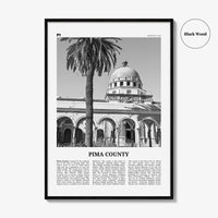 Pima County Print Black and White, Pima County Wall Art, Pima County Poster, Pima County Photo, Pima County Wall Décor, Pima County Map