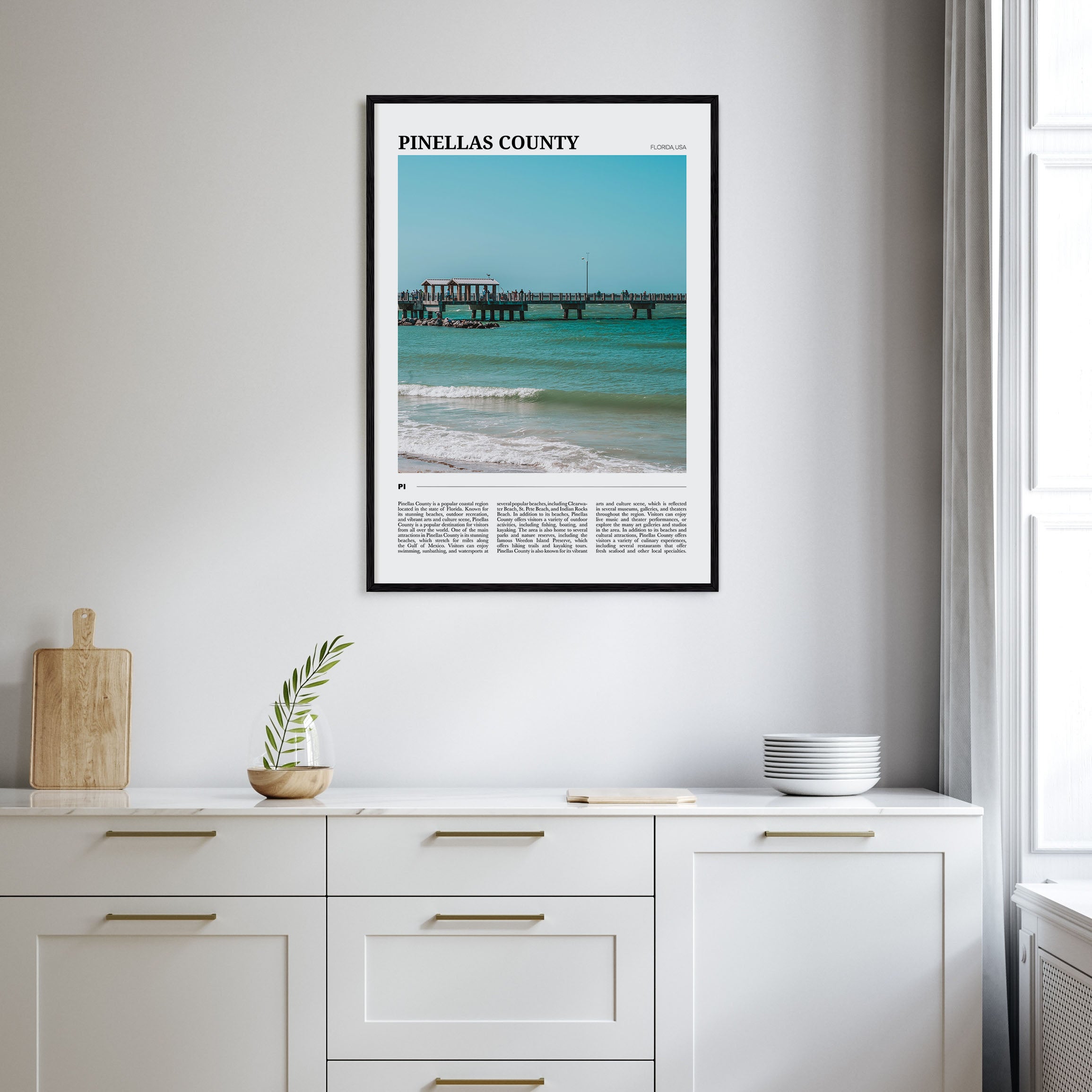 Pinellas County Travel Color Poster