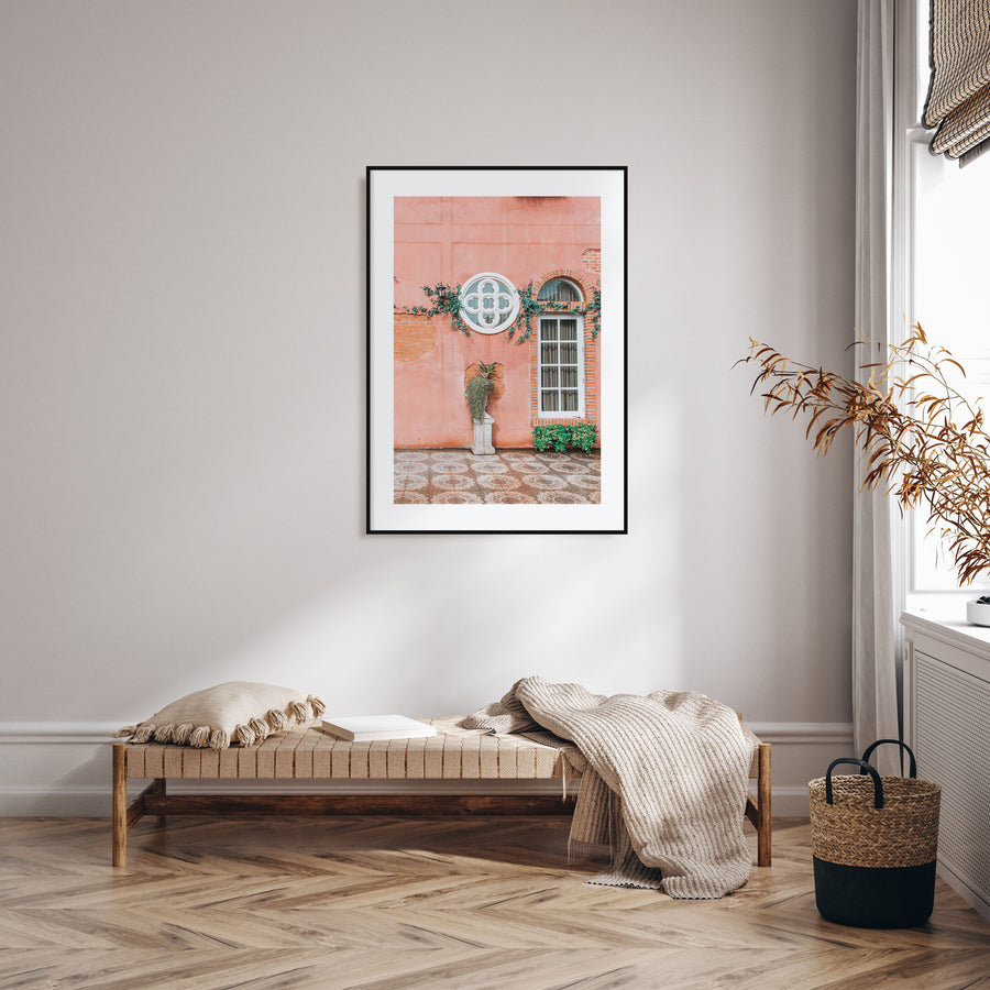 Pink Wall Photo Color Poster