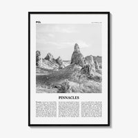 Pinnacles National Park Print Black and White, Pinnacles Wall Art, Pinnacles Poster, Pinnacles Photo, California, USA, United States