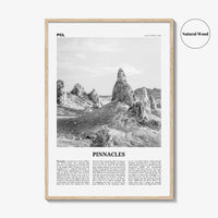 Pinnacles National Park Print Black and White, Pinnacles Wall Art, Pinnacles Poster, Pinnacles Photo, California, USA, United States