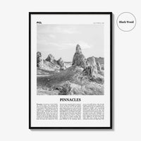 Pinnacles National Park Print Black and White, Pinnacles Wall Art, Pinnacles Poster, Pinnacles Photo, California, USA, United States