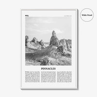 Pinnacles National Park Print Black and White, Pinnacles Wall Art, Pinnacles Poster, Pinnacles Photo, California, USA, United States