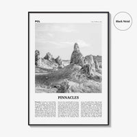Pinnacles National Park Print Black and White, Pinnacles Wall Art, Pinnacles Poster, Pinnacles Photo, California, USA, United States