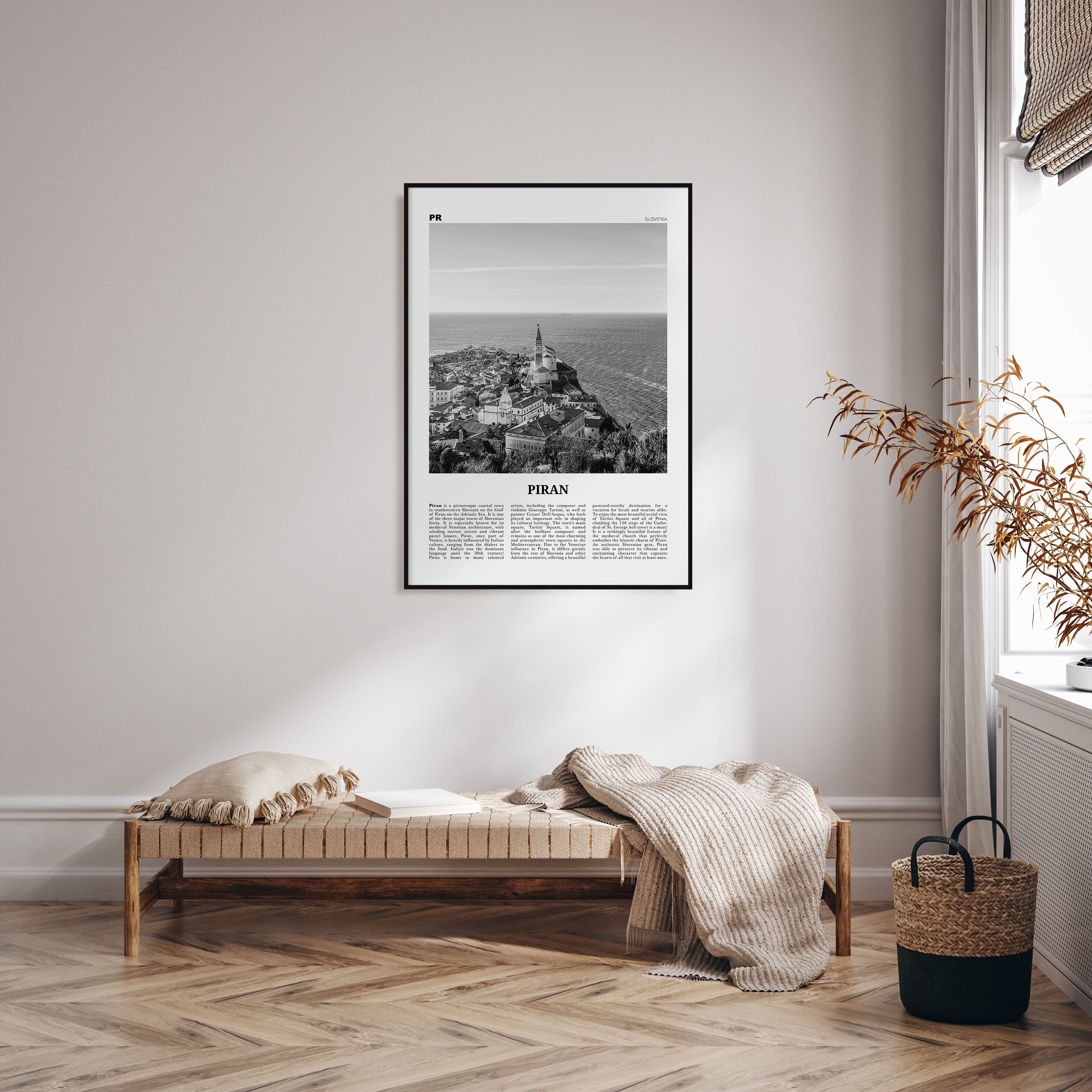 Piran Travel B&W Poster