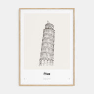 Pisa Drawn Poster