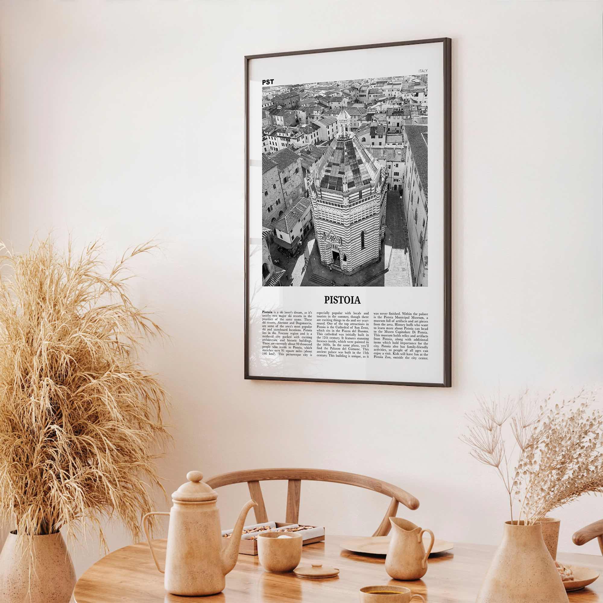 Pistoia Print Black and White, Pistoia Wall Art, Pistoia Poster, Pistoia Photo, Pistoia Wall Décor, Pistoia Map, Italy