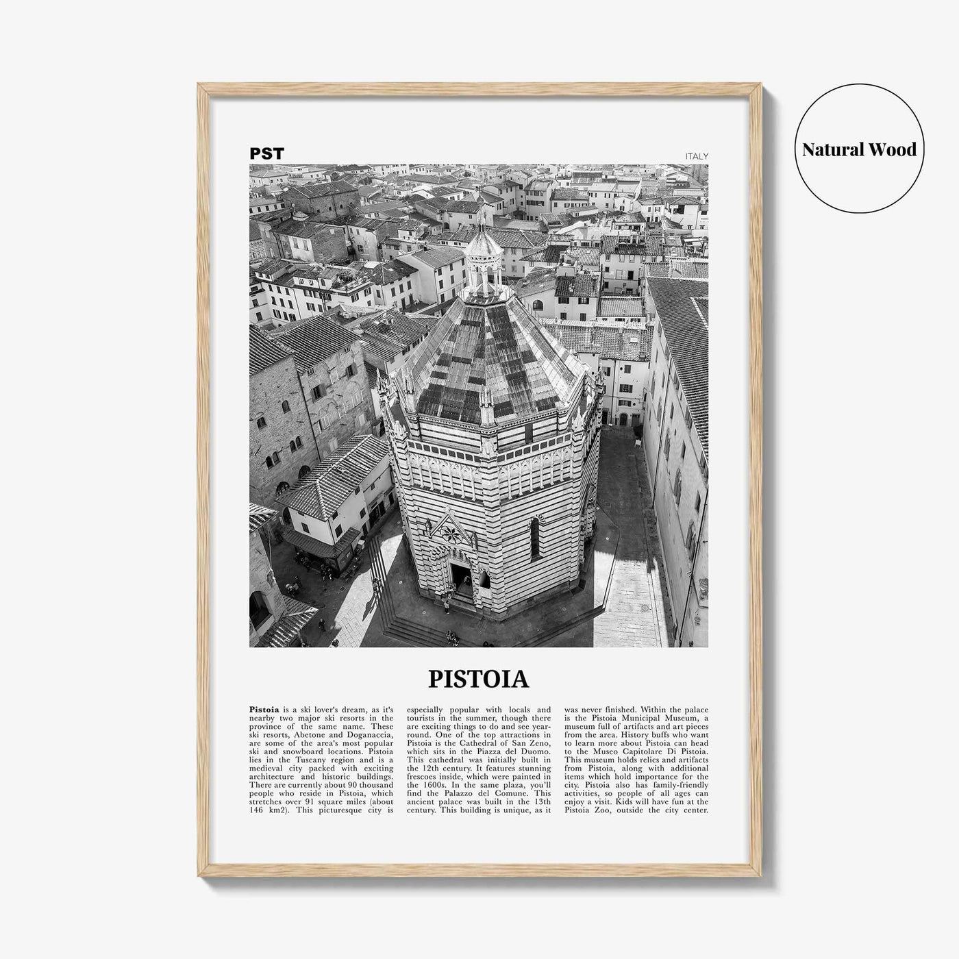 Pistoia Print Black and White, Pistoia Wall Art, Pistoia Poster, Pistoia Photo, Pistoia Wall Décor, Pistoia Map, Italy