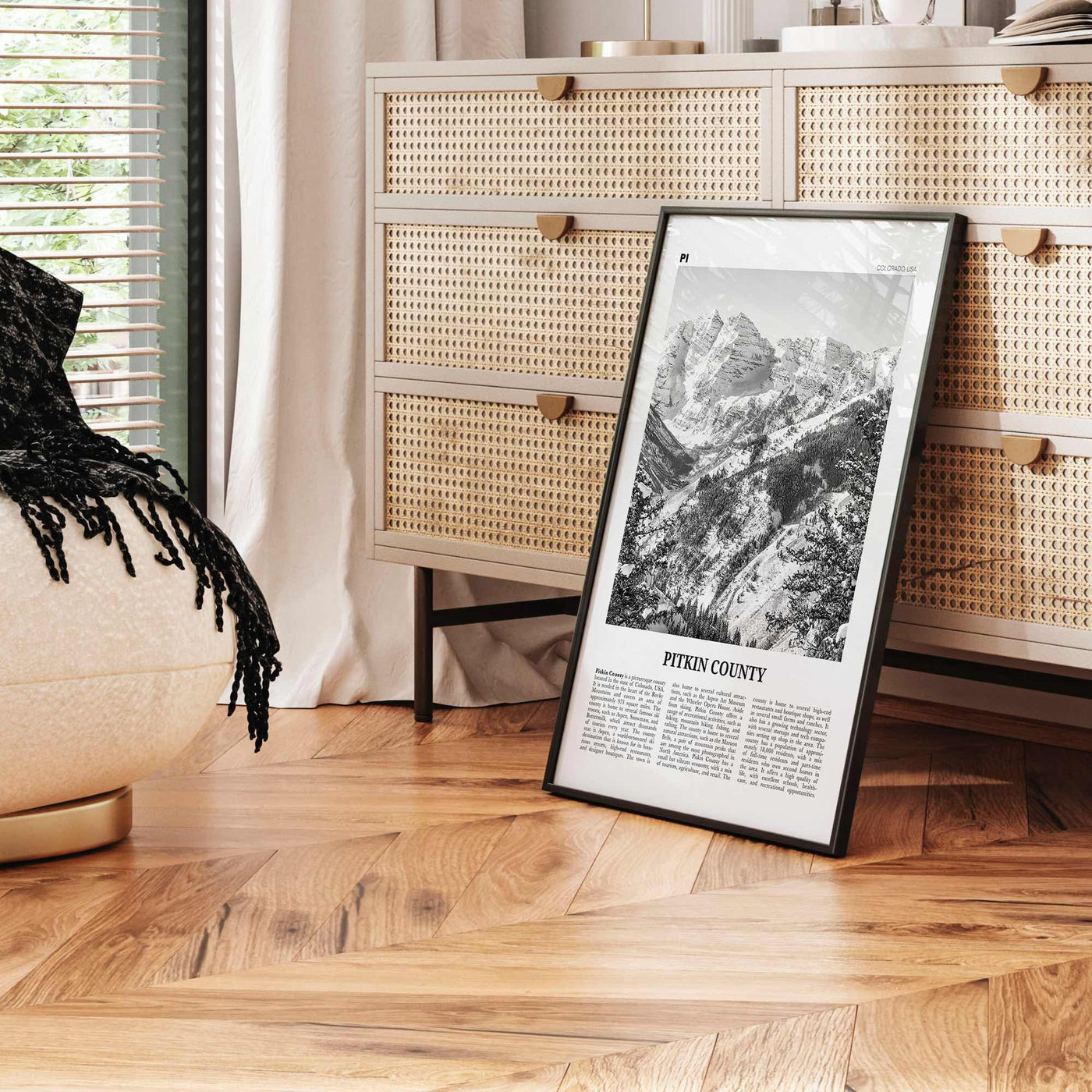 Pitkin County Print Black and White, Pitkin County Wall Art, Pitkin County Poster, Pitkin County Photo, Pitkin County Wall Décor, Pitkin Map