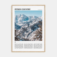 Pitkin County Travel Color Poster