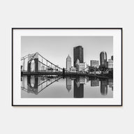 Pittsburgh Landscape B&W Poster